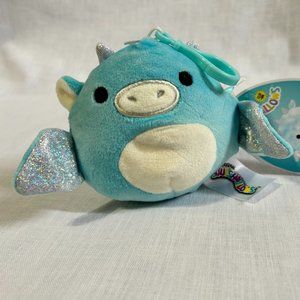 Squishmallow Keith Blue Dragon Kelly Toys USA Seller New Stuffed Plush 3.5 in